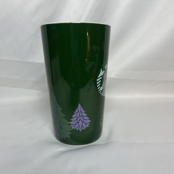Collect Starbucks Christmas Tree Coffee Cup 16oz  Holiday  Mermaid Logo Sh10 - Picture 2 of 5